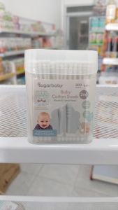 Sugarbaby Baby Cotton Swab 2in 1 Mix Type 200PCS Round & Spiral Head