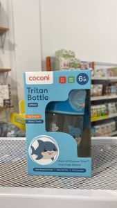 Coconi Tritan Bottle 270ml Botol minum bayi anak dengan pemberat 360 Baby drinking sippy cup - OCEAN SHARK-OCEAN SHARK