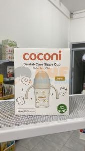 COCONI Dental-Care Sippy Cup | 240ml 300ml | Botol Minum Anak Bayi Dengan Pemberat Spout Straw BPA FREE - 240mL