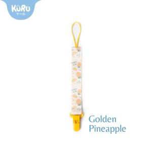 KURU Baby Pacifier Clip Golden Pineapple