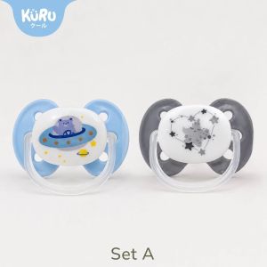 KURU Baby Pacifier Glow In The Dark - (M) Biru Abu