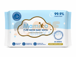 MAMIKO PURE WATER BABY WIPES (50Sx2)