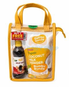 BUMBU BUNDA BUNDLING BB BOOSTER BEEF SALMON 200GR + COCONUT MILK POWDER FREE KECAP MANIS NEW + EXCLUSIVE TAS MIKA