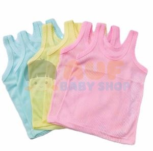 Kaos Singlet (M 7-24 Bulan) 1 Lusin 12 PCS Mix Warna