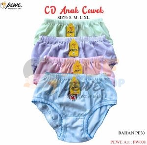 Celana Dalam (M 3-4 Tahun ) 1 Lusin 12 Pcs Anak Cewe