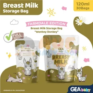 GEA BABY 120ML POUCH (WONKEY DONKEY) BREAST MILK STORAGE BAG | REBORN SAFARI
