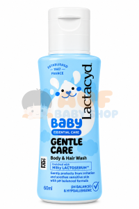 Lactacyd Baby Gentle Care Body & Hair Wash 60ml