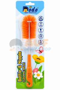Dodo Botol dan Nipple Cleaning Brush - Orange