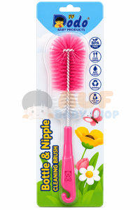 Dodo Botol dan Nipple Cleaning Brush - Pink