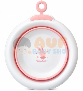Sugarbaby Foldable Baby Wash Basin Round - Pink