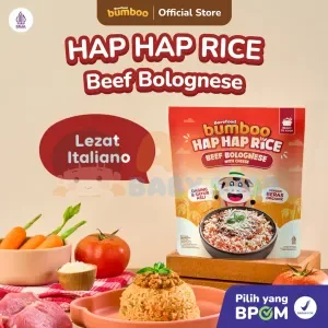 Bumboo Hap Hap Rice Beef Bolognaise 180 gr