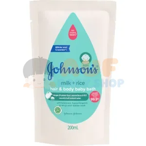 JOHNSONS JB BATH MILK+RICE RF 200 ML