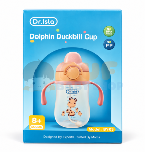 Dr Isla Dolphin Duckbill Cup 300ml -Pink DBY03PK