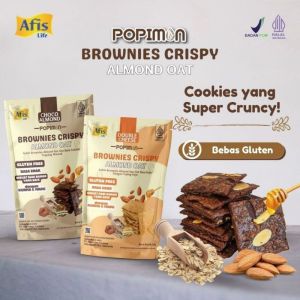 POPIMON Brownies Crispy Almond Oat Choco Almond 50 GR