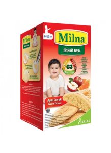 MILNA BABY BISKUIT APEL JERUK 65G
