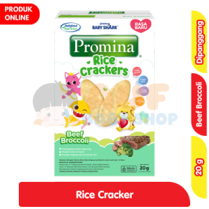 PROMINA RICE CRACKERS BEEF BROCCOLI 20G